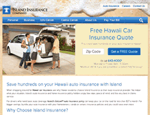 Tablet Screenshot of islandinsurance.com